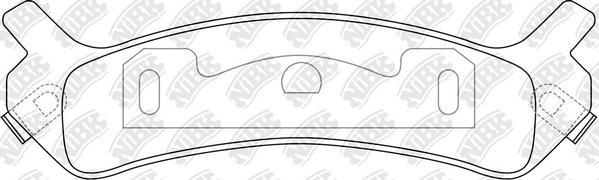 NiBK PN0959 - Тормозные колодки, дисковые, комплект avtokuzovplus.com.ua