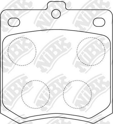 NiBK PN1008 - Гальмівні колодки, дискові гальма autocars.com.ua