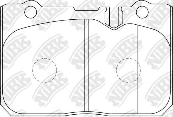 NiBK PN1370 - Гальмівні колодки, дискові гальма autocars.com.ua