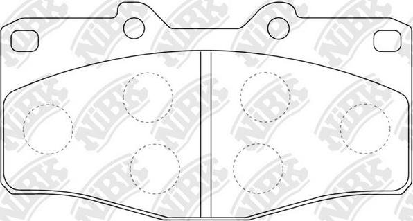 NiBK PN1393 - Тормозные колодки, дисковые, комплект avtokuzovplus.com.ua