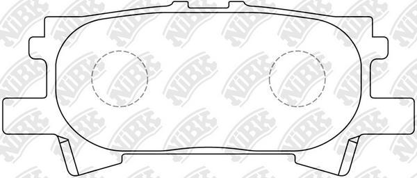 NiBK PN1498 - Тормозные колодки, дисковые, комплект autodnr.net