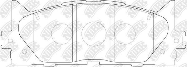 NiBK PN1521S - Комплект высокоэффективных тормозных колодок autodnr.net