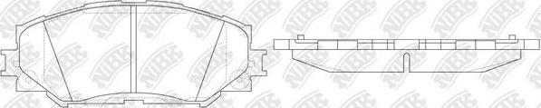 NiBK PN1524 - Тормозные колодки, дисковые, комплект avtokuzovplus.com.ua
