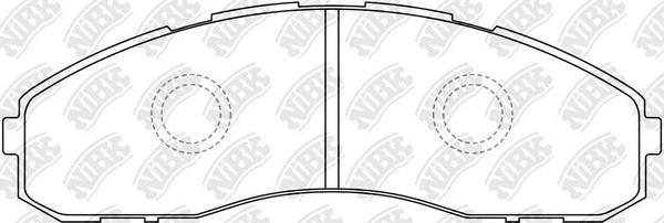 NiBK PN1553 - Гальмівні колодки, дискові гальма autocars.com.ua