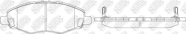 NiBK PN1831 - Тормозные колодки, дисковые, комплект avtokuzovplus.com.ua