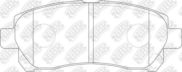 NiBK PN1832 - Тормозные колодки, дисковые, комплект avtokuzovplus.com.ua