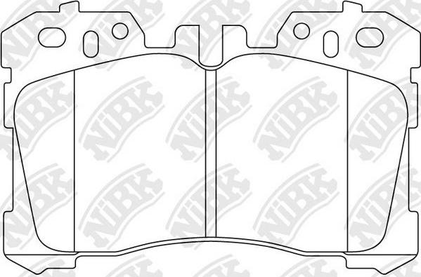 NiBK PN1833 - Тормозные колодки, дисковые, комплект avtokuzovplus.com.ua