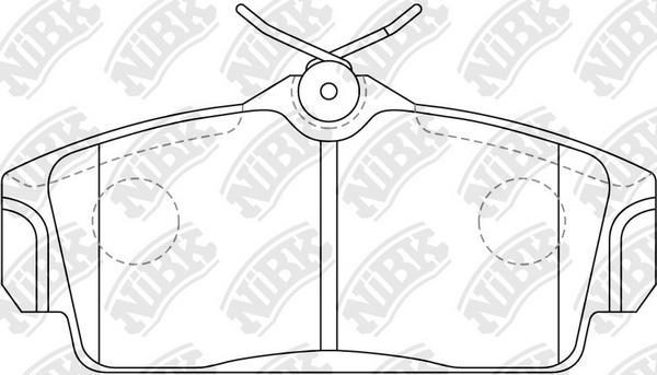 NiBK PN2230 - Гальмівні колодки, дискові гальма autocars.com.ua