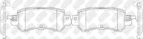 NiBK PN25001 - Тормозные колодки, дисковые, комплект avtokuzovplus.com.ua