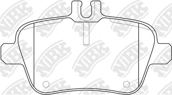 NiBK PN31010W - Тормозные колодки, дисковые, комплект avtokuzovplus.com.ua