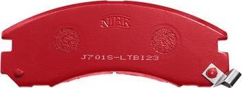 NiBK PN3233S - Комплект высокоэффективных тормозных колодок autodnr.net