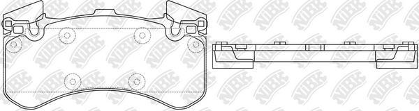 NiBK PN33004W - Гальмівні колодки, дискові гальма autocars.com.ua