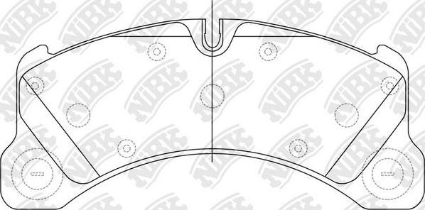 NiBK PN35001 - Гальмівні колодки, дискові гальма autocars.com.ua