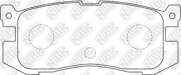 NiBK PN5195 - Тормозные колодки, дисковые, комплект avtokuzovplus.com.ua
