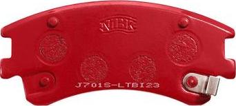NiBK PN5526S - Комплект высокоэффективных тормозных колодок autodnr.net
