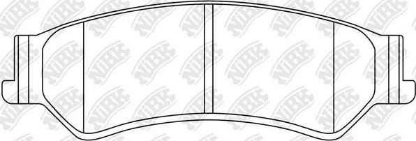 NiBK PN60001 - Тормозные колодки, дисковые, комплект avtokuzovplus.com.ua