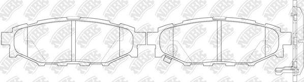 NiBK PN7501 - Тормозные колодки, дисковые, комплект avtokuzovplus.com.ua