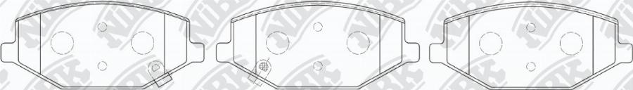 NiBK PN8004S - Комплект високоефективних гальмівних колодок autocars.com.ua
