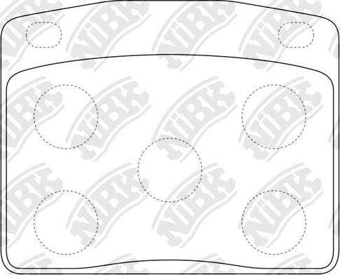 NiBK PN8020 - Тормозные колодки, дисковые, комплект avtokuzovplus.com.ua