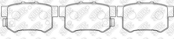 NiBK PN8398 - Тормозные колодки, дисковые, комплект avtokuzovplus.com.ua