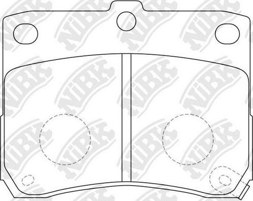 NiBK PN8436 - Тормозные колодки, дисковые, комплект avtokuzovplus.com.ua