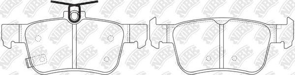 NiBK PN8813 - Тормозные колодки, дисковые, комплект autodnr.net