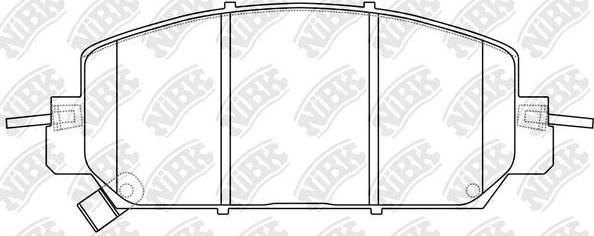 NiBK PN8818 - Гальмівні колодки, дискові гальма autocars.com.ua