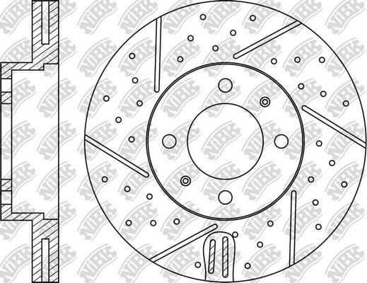 NiBK RN1011DSET - Економічний гальмівний диск autocars.com.ua