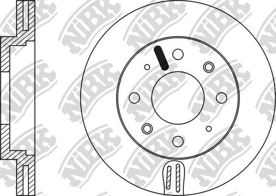 NiBK RN1011 - Гальмівний диск autocars.com.ua