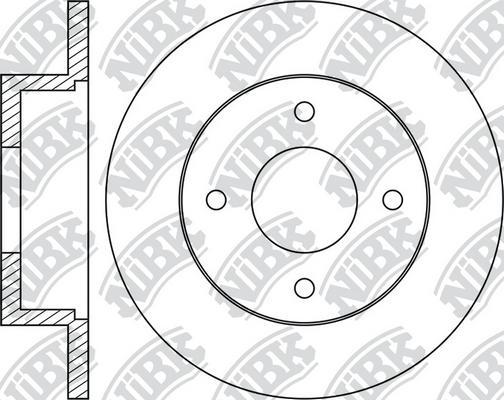NiBK RN1041 - Тормозной диск avtokuzovplus.com.ua