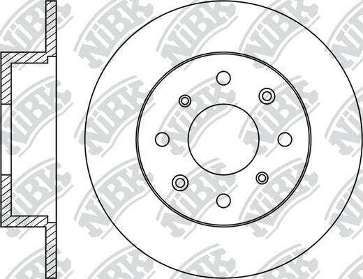 NiBK RN1052 - Гальмівний диск autocars.com.ua