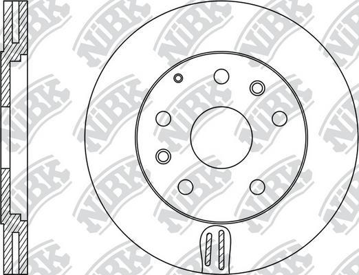 NiBK RN1073 - Тормозной диск avtokuzovplus.com.ua