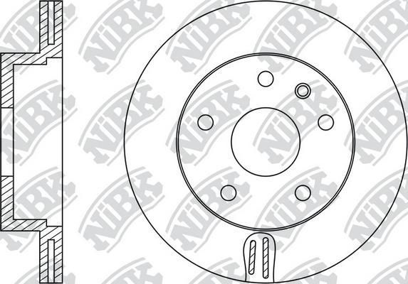NiBK RN1081 - Гальмівний диск autocars.com.ua