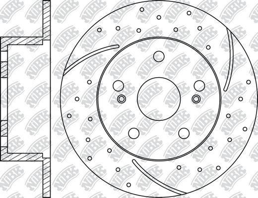 NiBK RN1092DSET - Экономичный тормозной диск avtokuzovplus.com.ua