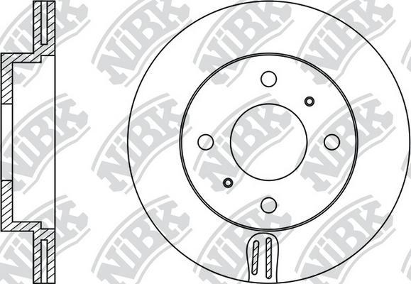 NiBK RN1103 - Тормозной диск avtokuzovplus.com.ua