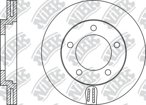 NiBK RN1121 - Тормозной диск avtokuzovplus.com.ua