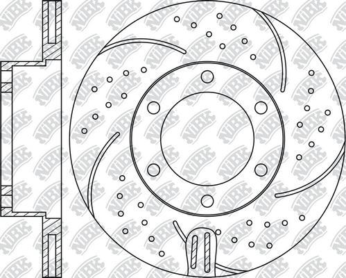 NiBK RN1128DSET - Економічний гальмівний диск autocars.com.ua