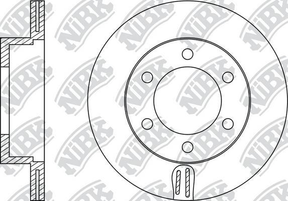 NiBK RN1128 - Тормозной диск avtokuzovplus.com.ua