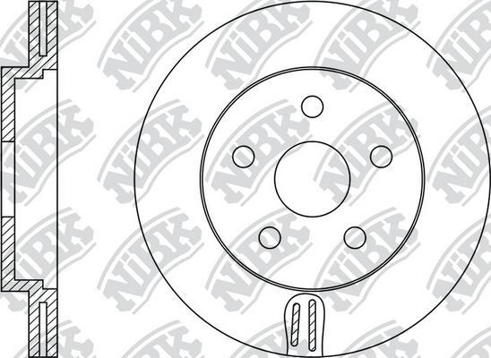 NiBK RN1134 - Гальмівний диск autocars.com.ua