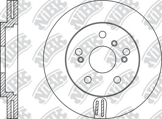 NiBK RN1154 - Гальмівний диск autocars.com.ua