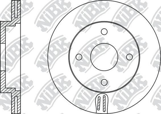 NiBK RN1170 - Тормозной диск avtokuzovplus.com.ua