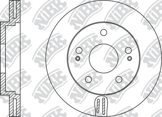 NiBK RN1178 - Гальмівний диск autocars.com.ua