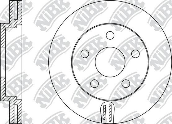 NiBK RN1180 - Гальмівний диск autocars.com.ua