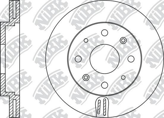 NiBK RN1184 - Гальмівний диск autocars.com.ua
