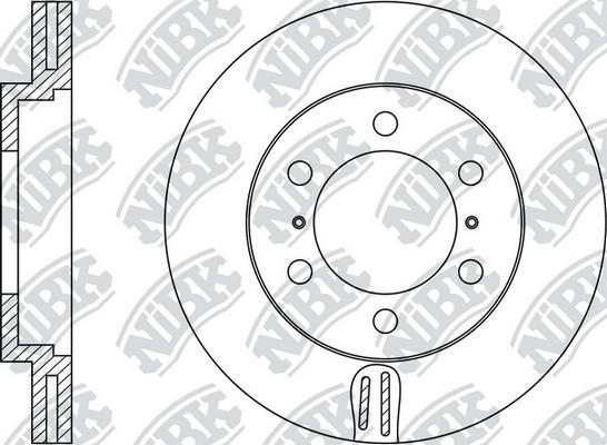 NiBK RN1188 - Тормозной диск avtokuzovplus.com.ua