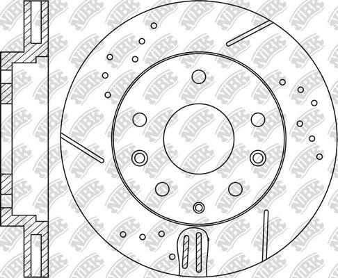 NiBK RN1195DSET - Економічний гальмівний диск autocars.com.ua