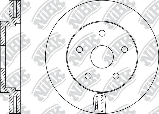 NiBK RN1196 - Тормозной диск avtokuzovplus.com.ua