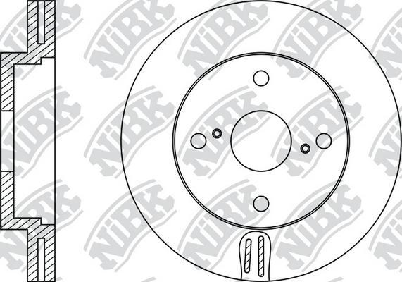 NiBK RN1198 - Тормозной диск avtokuzovplus.com.ua
