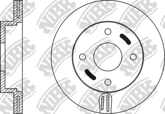 NiBK RN1233 - Гальмівний диск autocars.com.ua