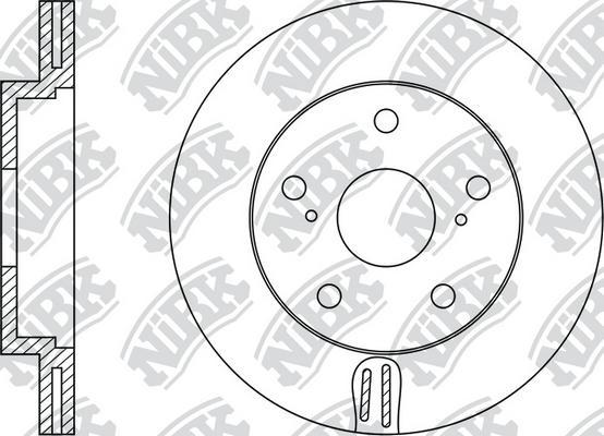 NiBK RN1238 - Тормозной диск avtokuzovplus.com.ua